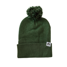 Load image into Gallery viewer, The Montana Scene - Three Tree Foldover Pom Beanie: Brown
