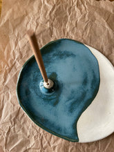 Load image into Gallery viewer, Spring + Vine - Handmade Ceramic Incense Dish – Lagoon
