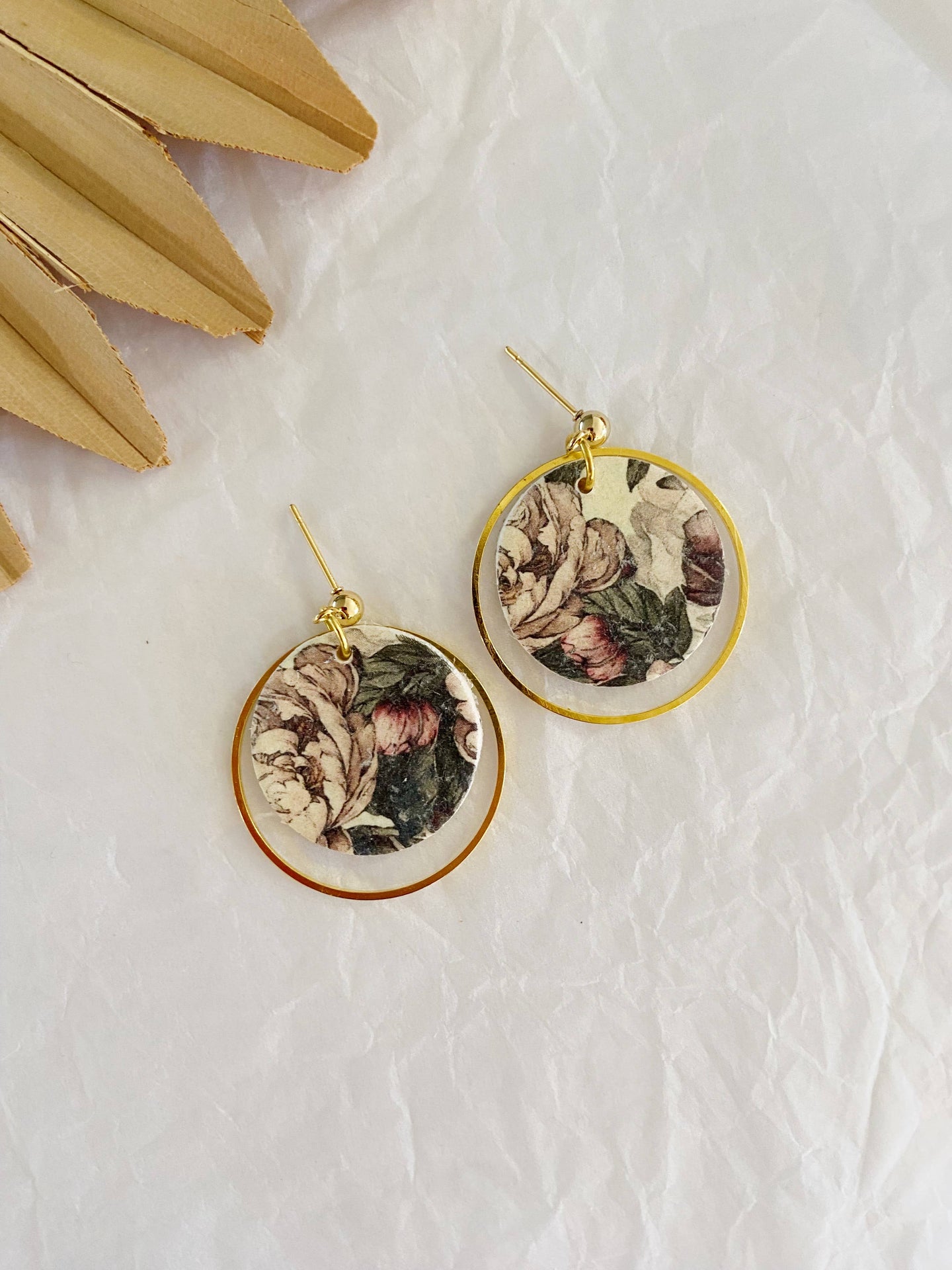 ClayThings Shoppe - Fall Floral, Polymer Clay Earrings, Earrings Polymer Clay