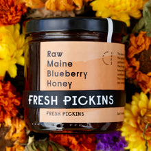 Load image into Gallery viewer, Fresh Pickins - Raw Maine Blueberry Honey | Raw Unfiltered Honey (10z)
