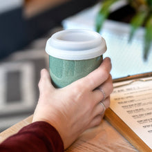 Load image into Gallery viewer, Nova Ceramics Travel Mugs - Emerald 12oz Ceramic Travel Mug – Reusable &amp; Stylish
