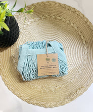 Load image into Gallery viewer, The &quot;One Tripper&quot; HUGE Mesh Market Bag | Zero Waste: Tropical Blue - Me Mother Earth
