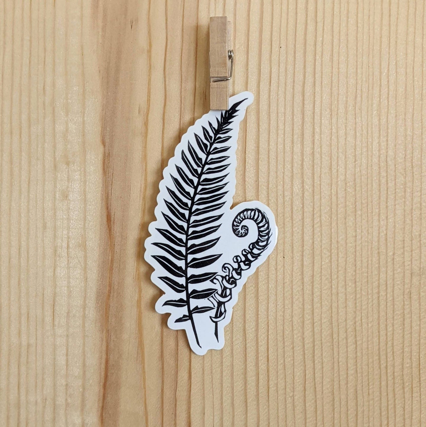 Ferns Block Print Vinyl Sticker