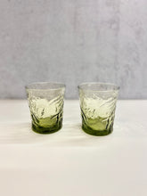 Load image into Gallery viewer, Olive Green Rocks Glass Pair
