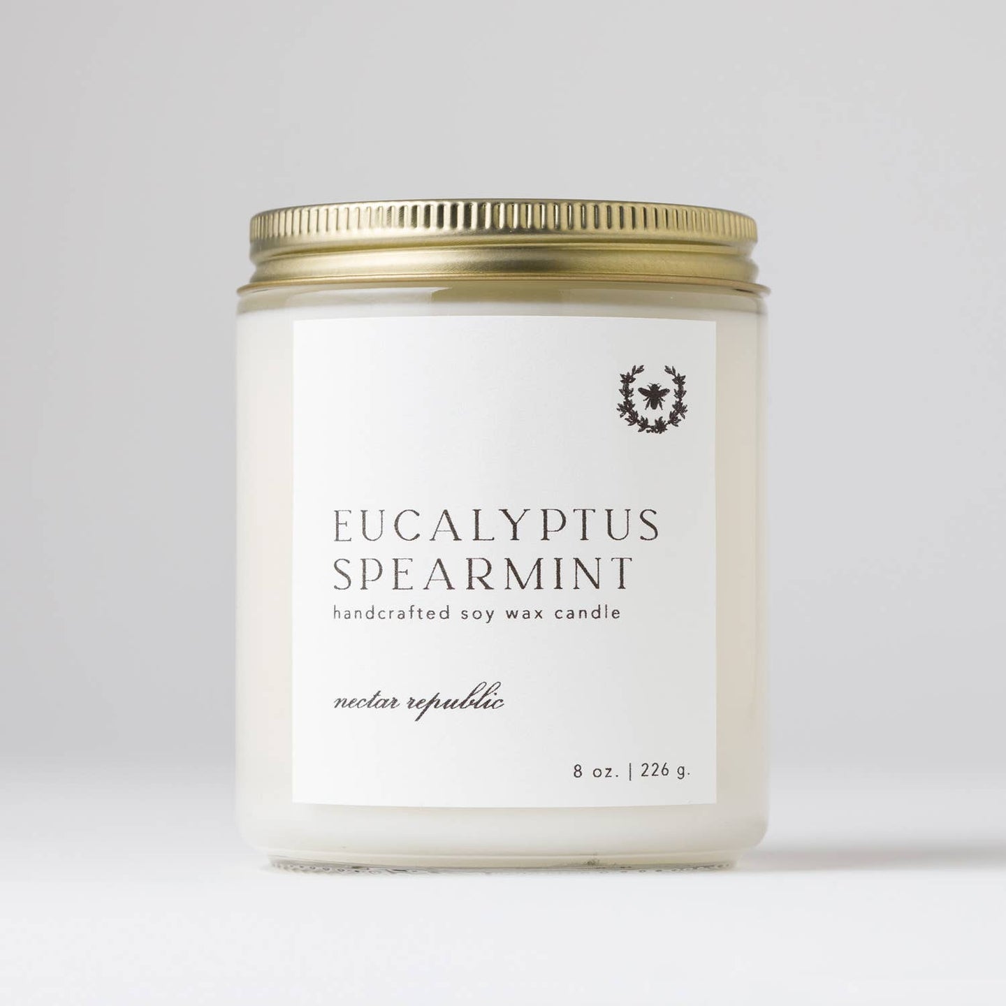 Eucalyptus + Spearmint : Jar Soy Candle