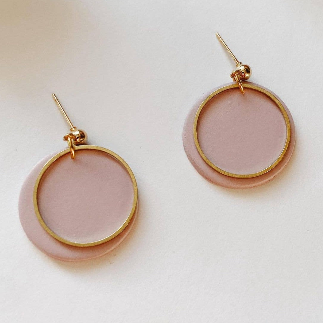 Taylor in Lavender, Polymer Clay Earrings