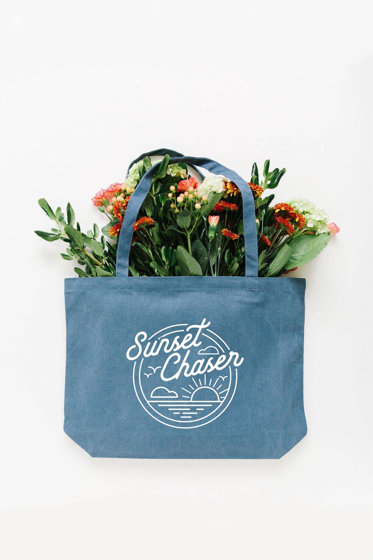Sunset Chaser Tote Bag - Blue