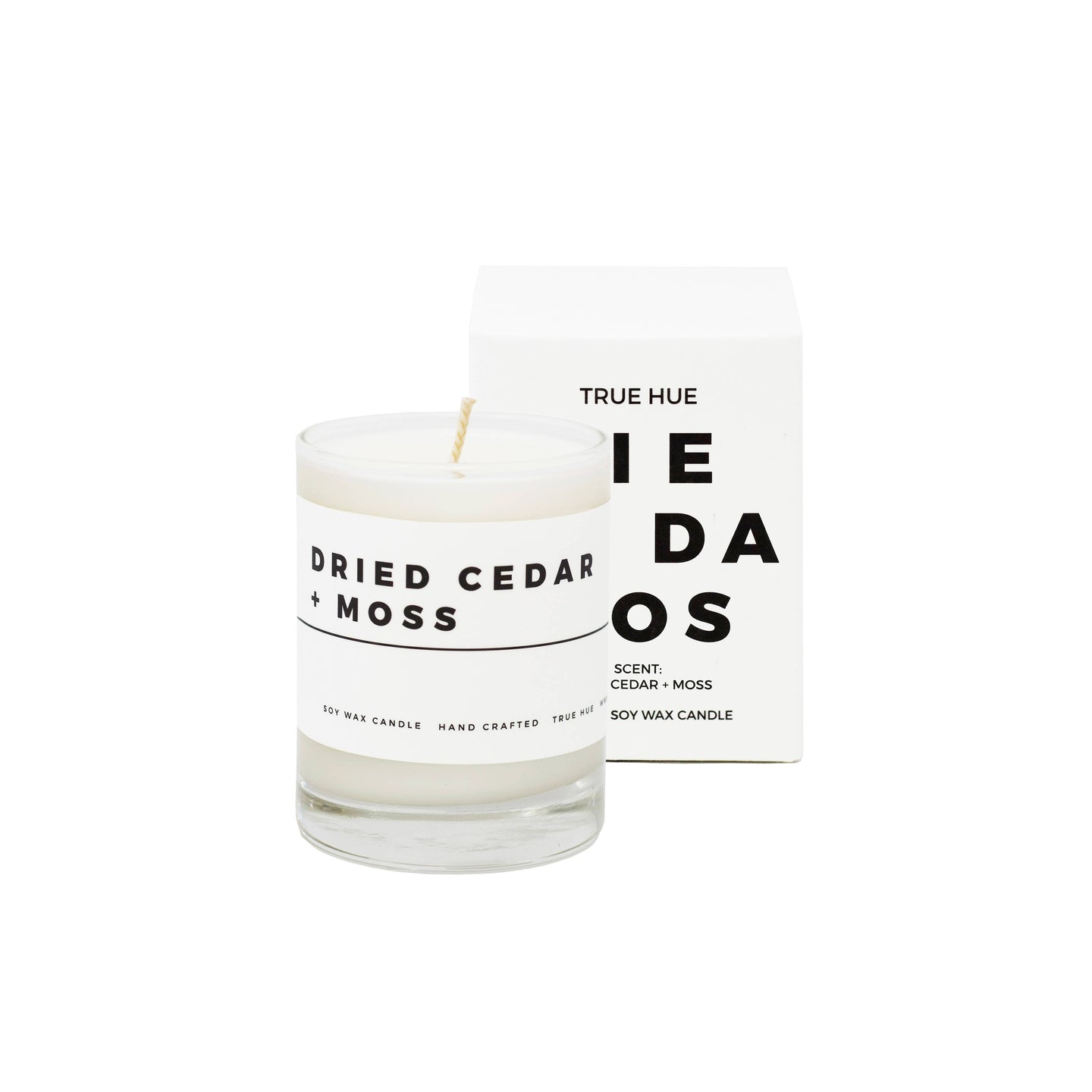 True Hue - Dried Cedar + Moss Mini Candle