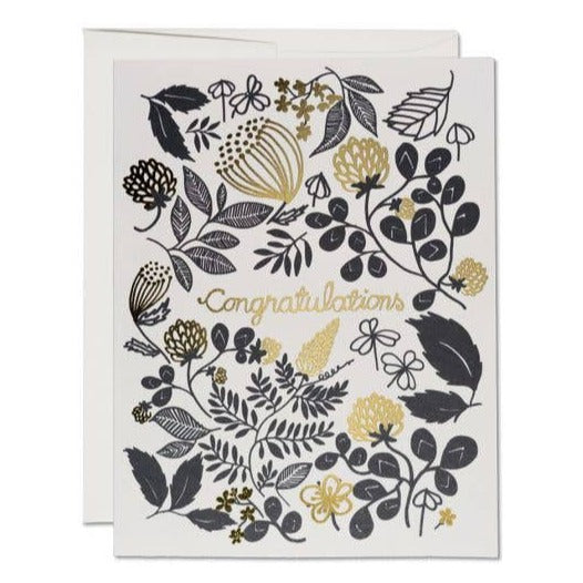 Clover Gold congratulations greeting card