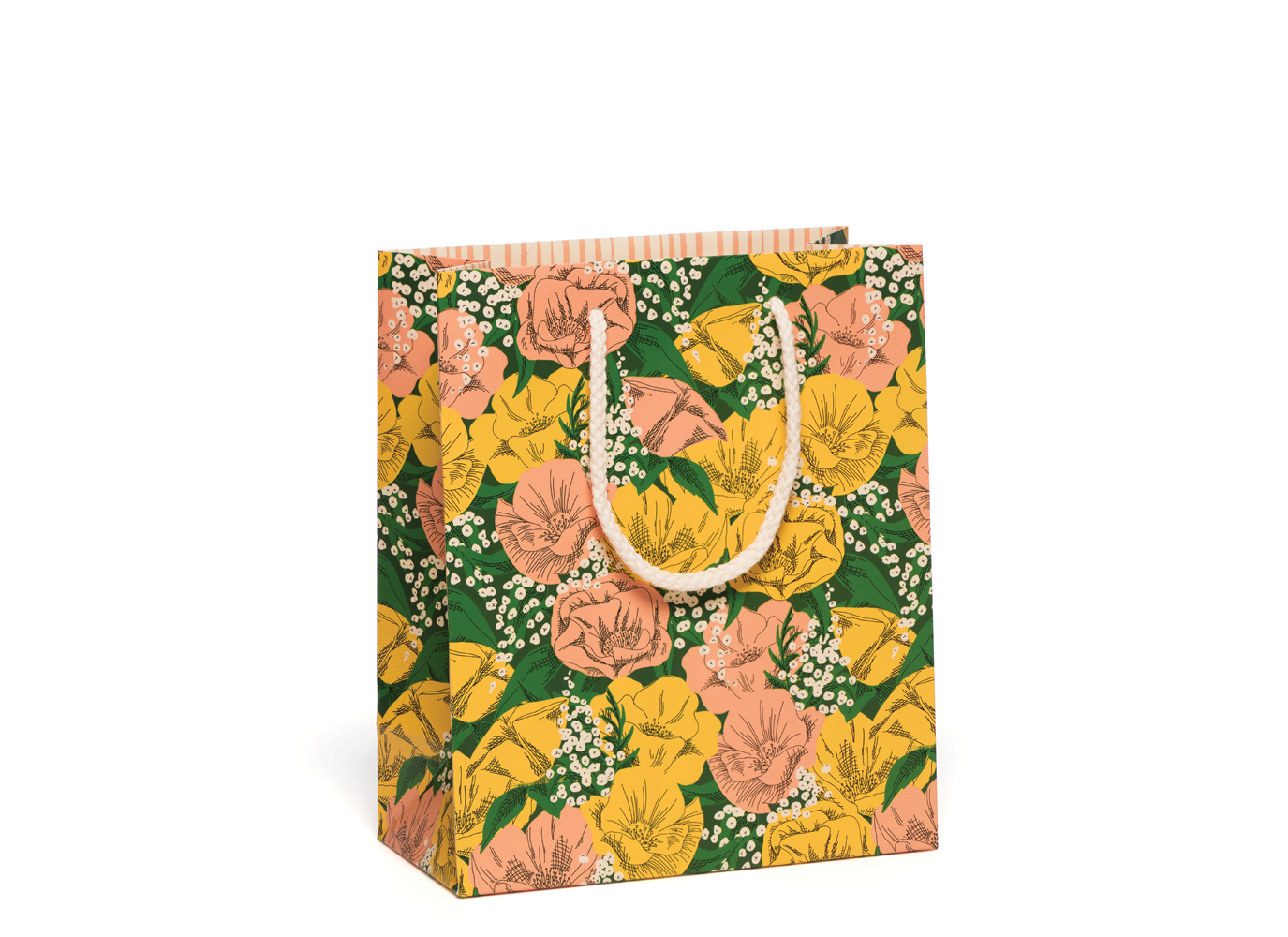 Red Cap Cards - Baby's Breath gift bag