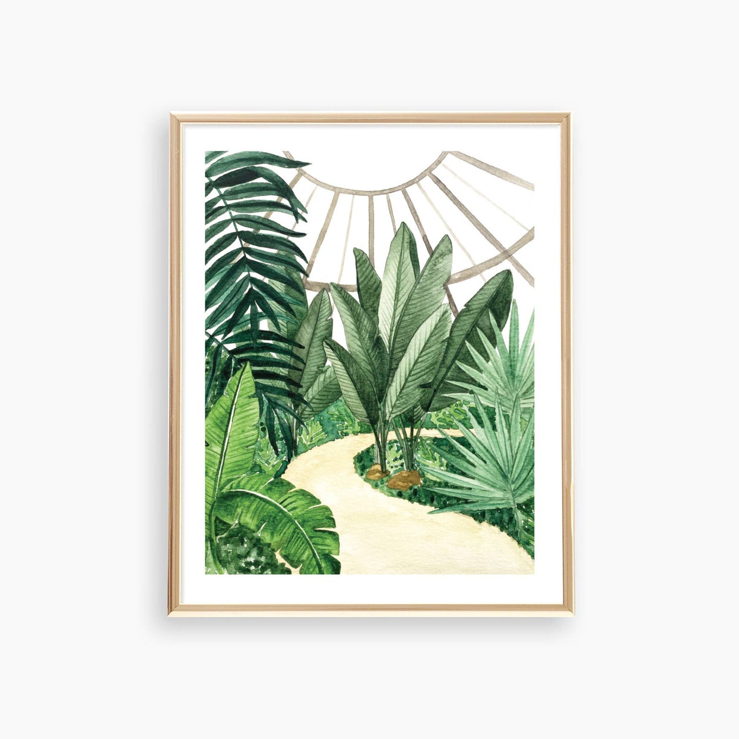 Circle Tropical Conservatory Art Print