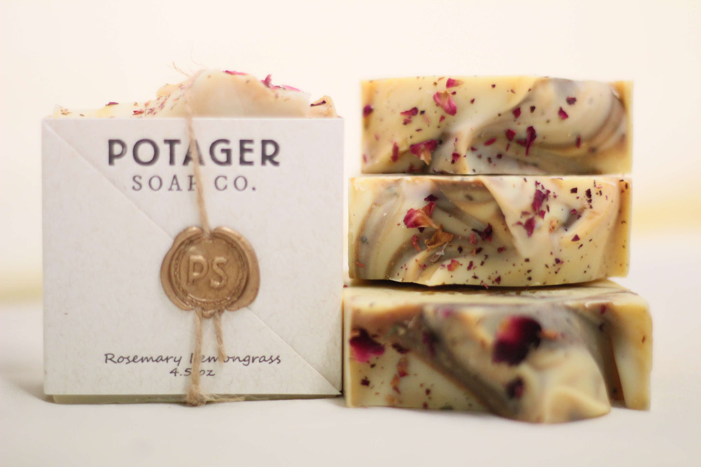 Rosemary Lemongrass Soap - Handmade with Organic Ingredients
