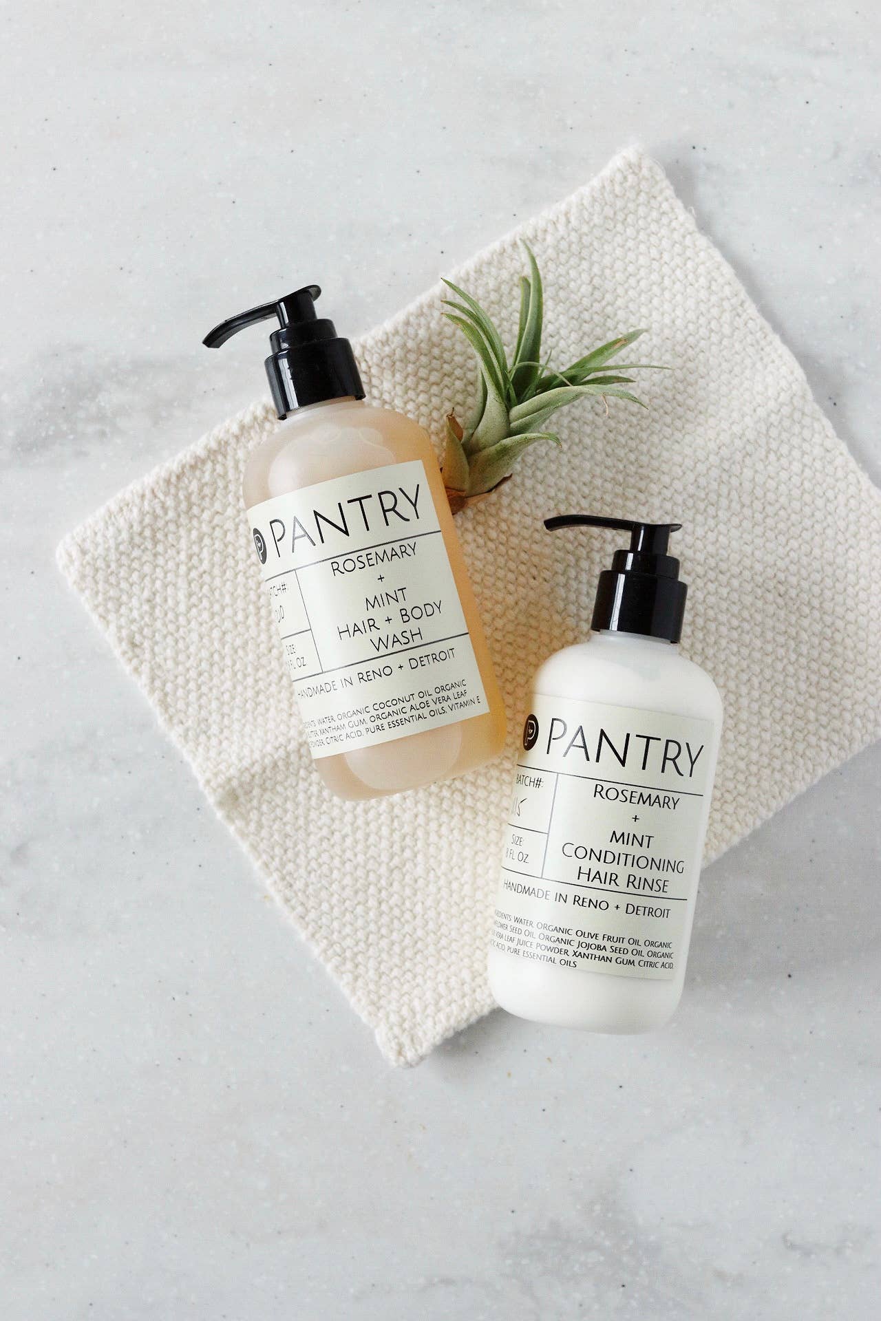 Pantry Products - Rosemary + Mint Hair + Body Wash - Natural Shampoo