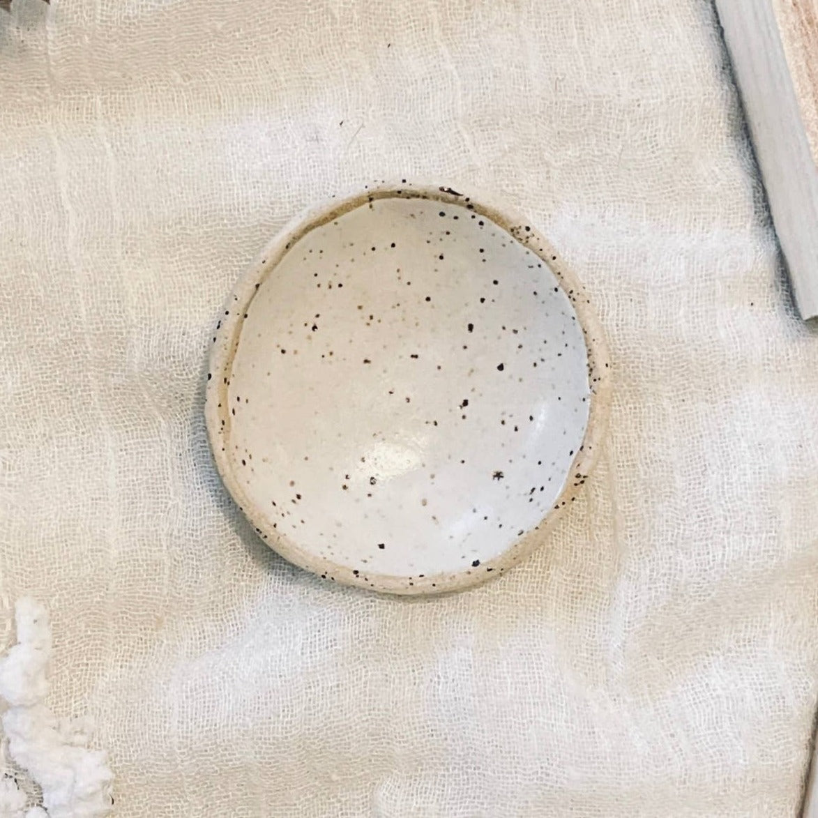 White Ceramic Ring Dish