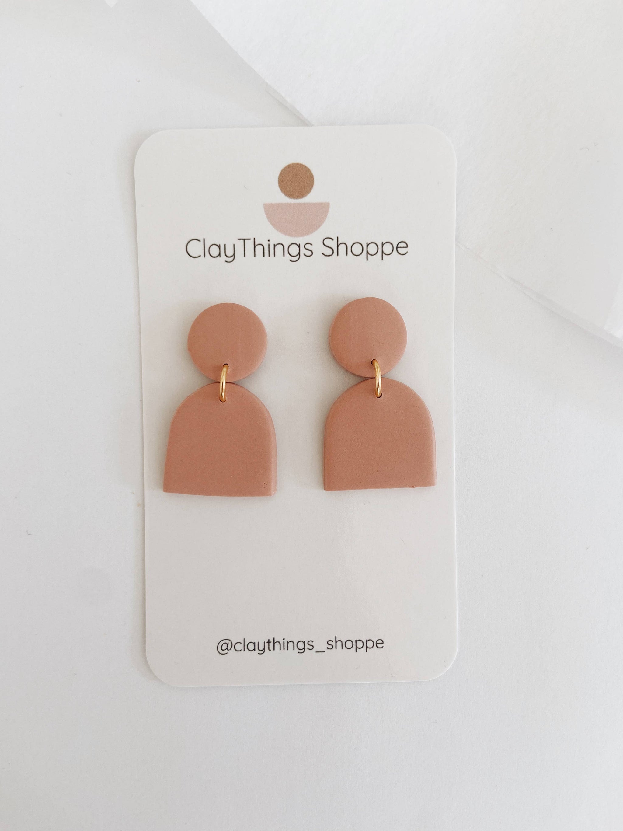 Jessie in Blush Pink, Polymer Clay Earrings – Hip Finds Company