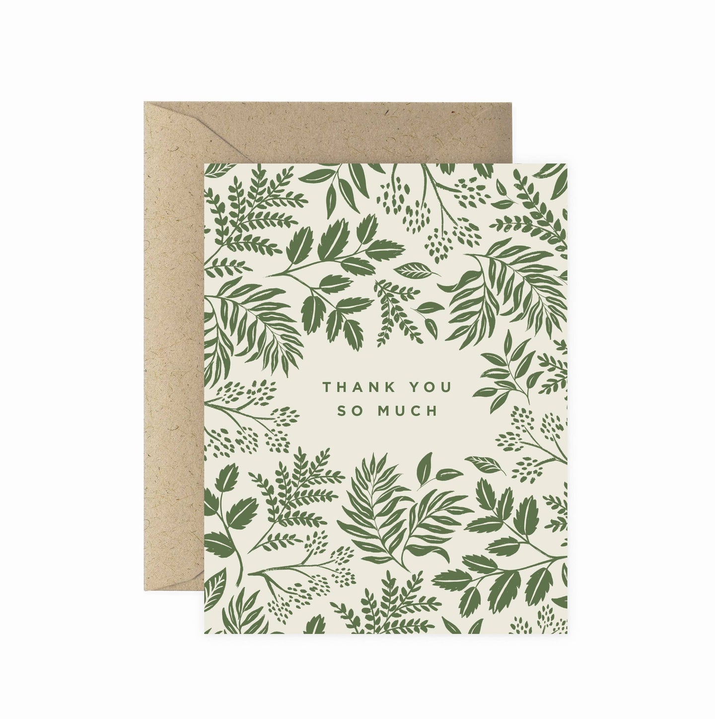 Vines Thank You Greeting Card | Thank You Card