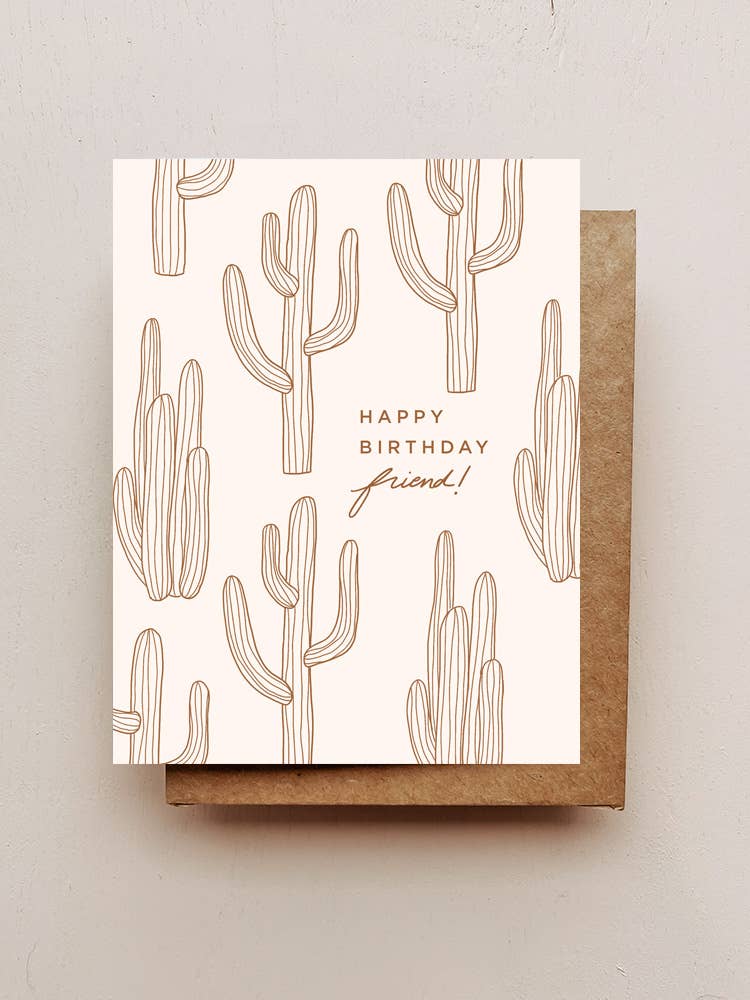 Cactus Birthday Greeting Card