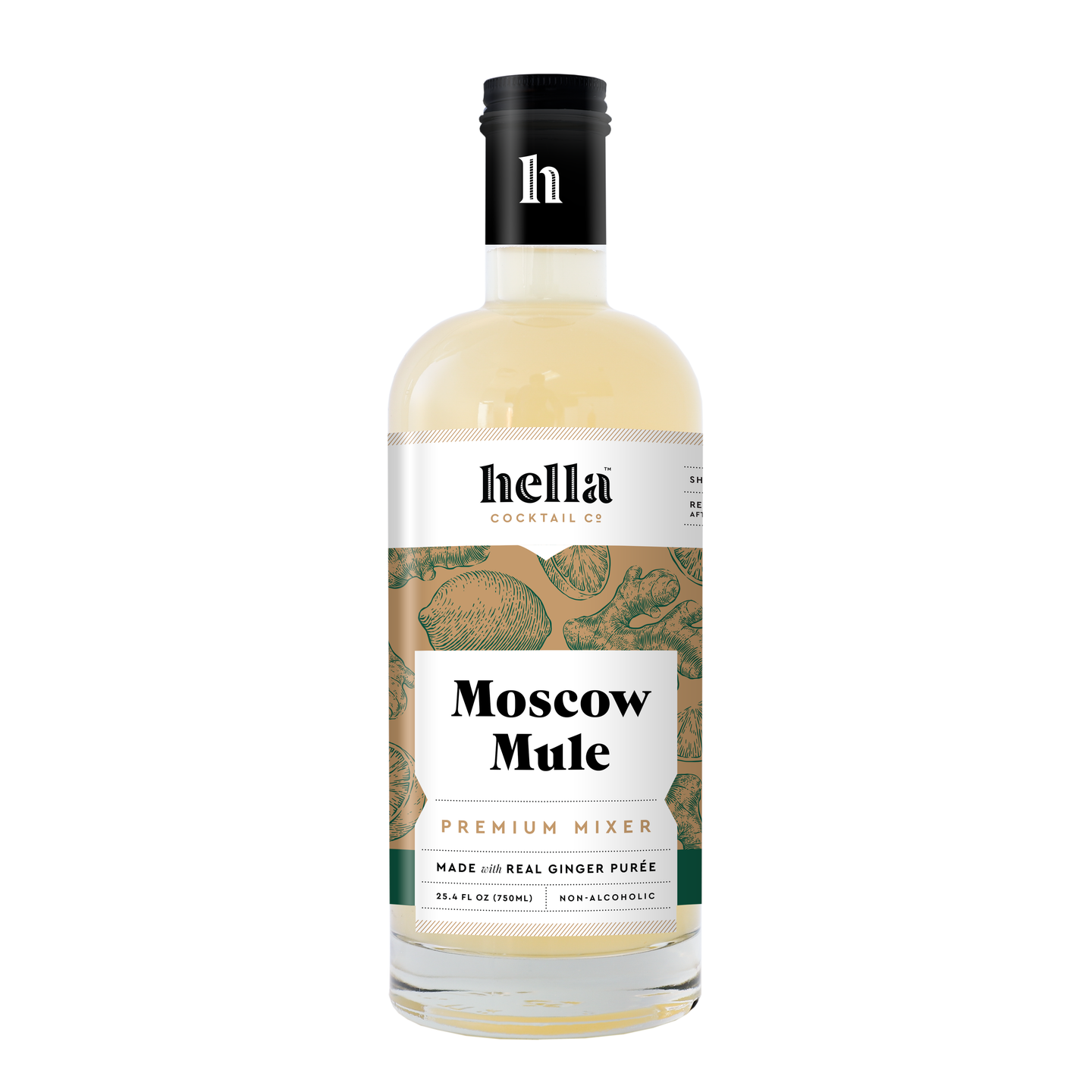 Hella Cocktail Co. - Cocktail Mixer: Moscow Mule, 750 ml (Certified Non-GMO)