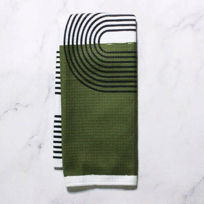 Double Rainbow Colorblock Dish Towel- 16''x24''