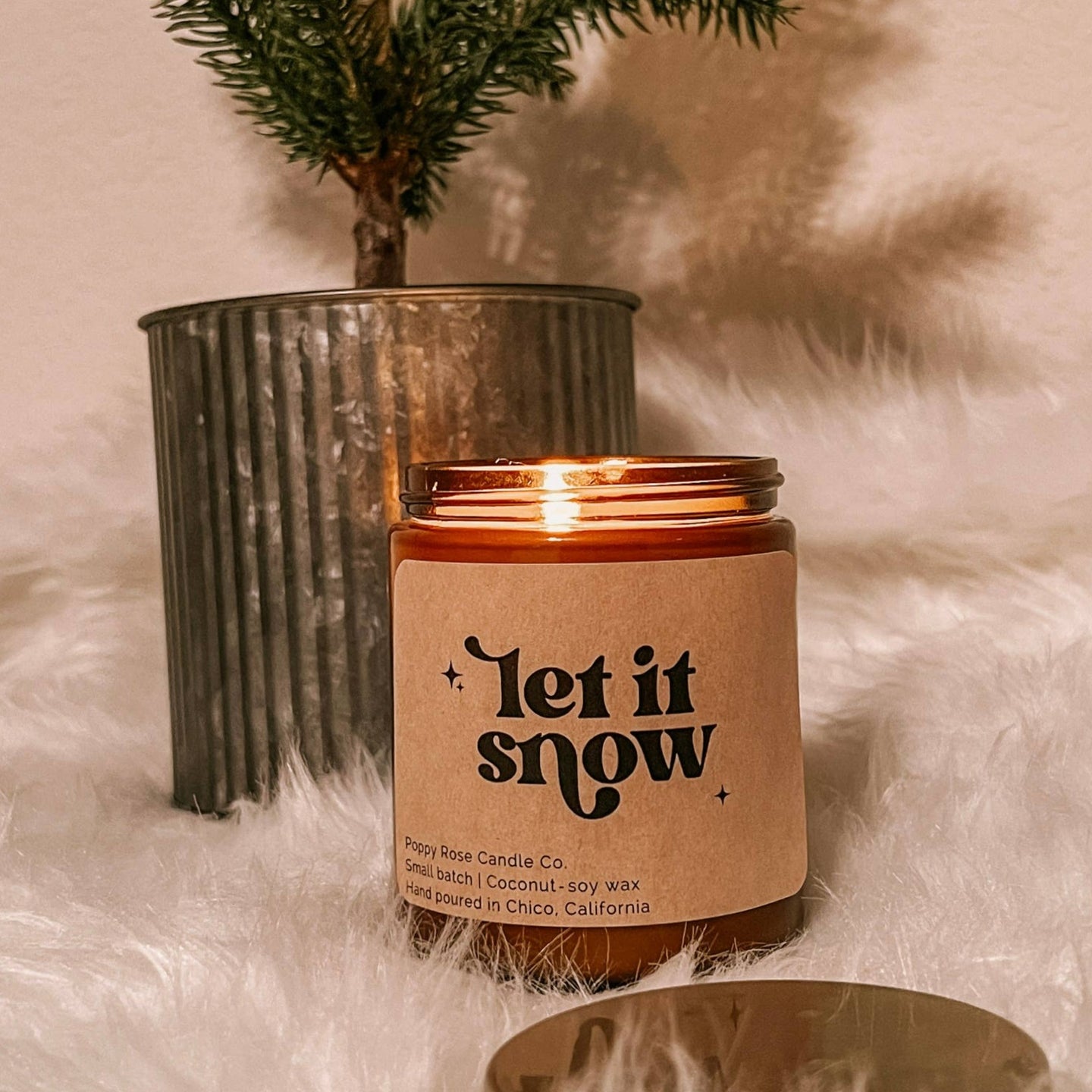 Let it Snow 8 oz Coconut Candle