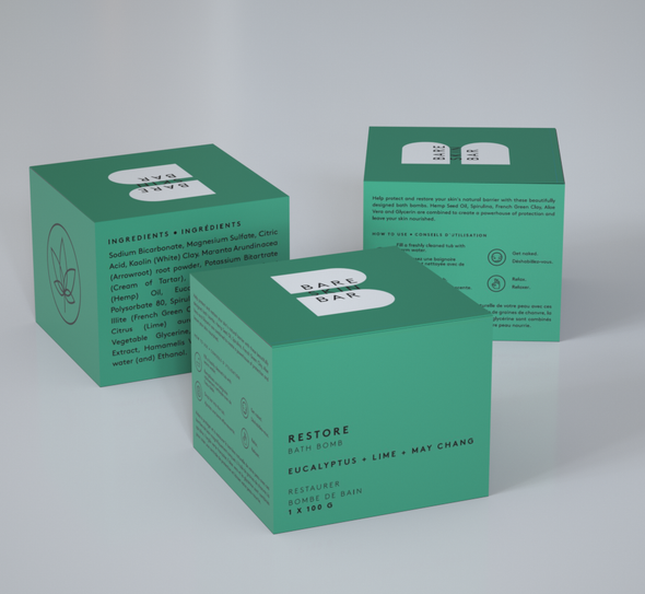 Bare Skin Bar - RESTORE Bath Bomb