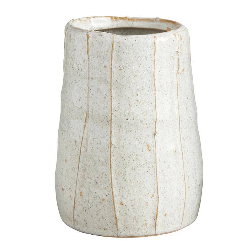 Modern Planter Tall Striped Pot MD
