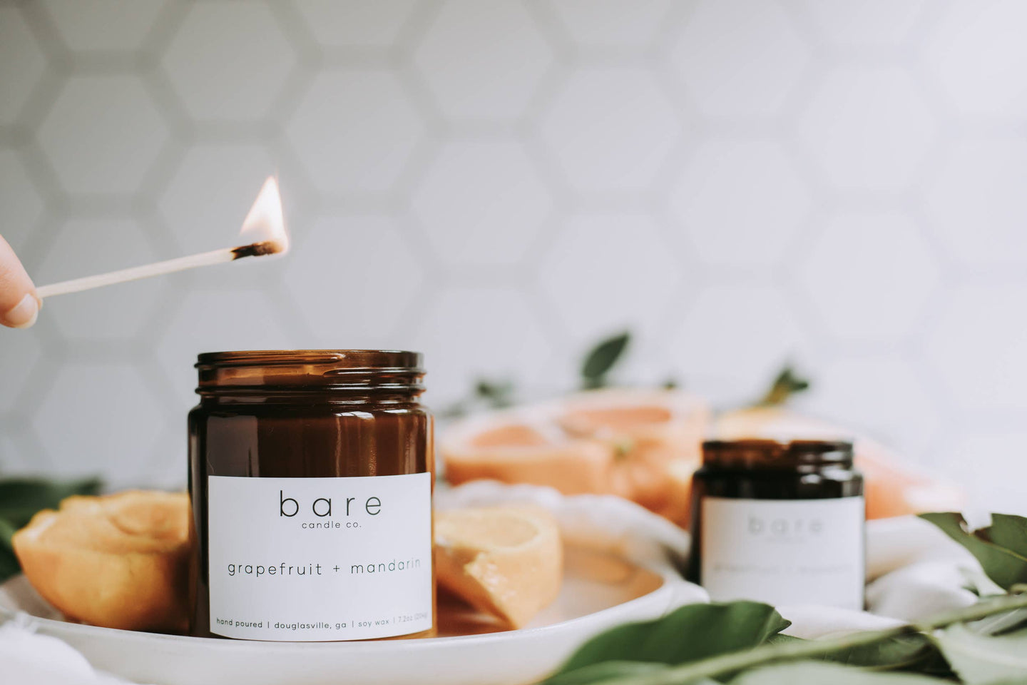 Grapefruit + Mandarin Soy Candle 7.2oz