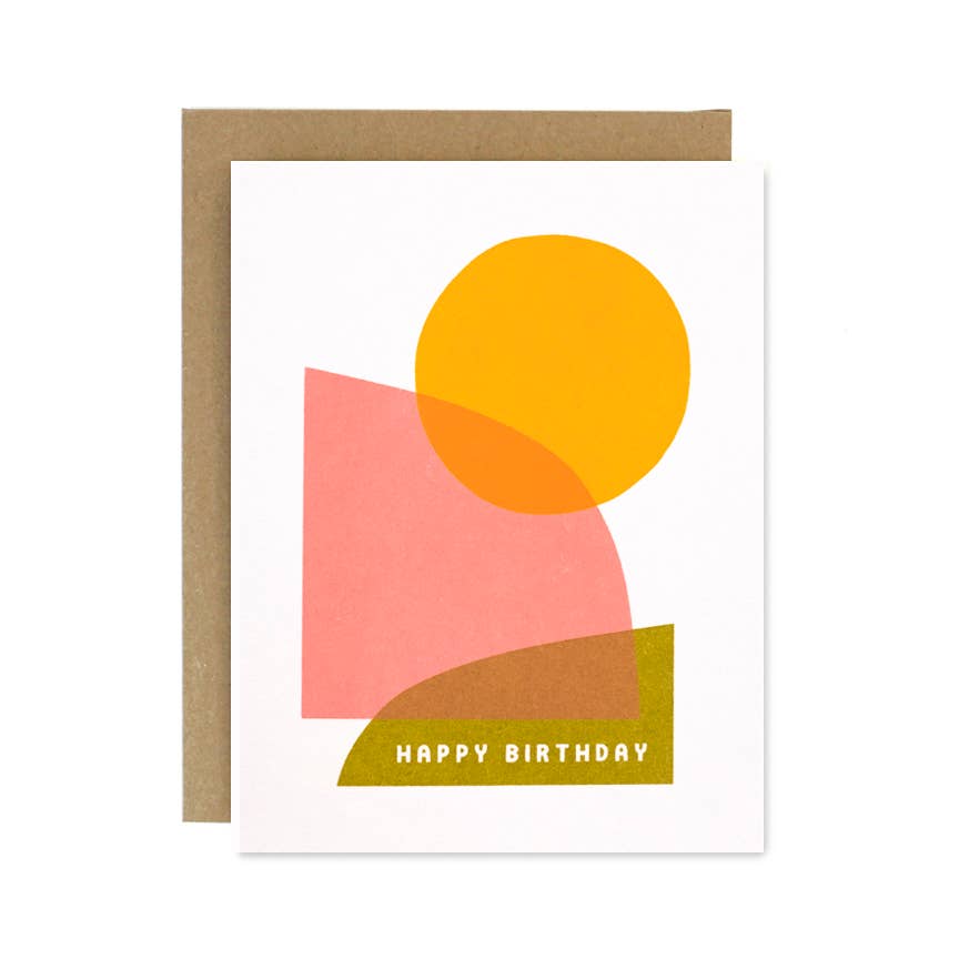 Happy Birthday Abstract Card