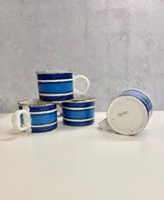 Load image into Gallery viewer, Set of 4 Vintage Midwinter England Speckled &amp; Striped Mugs
