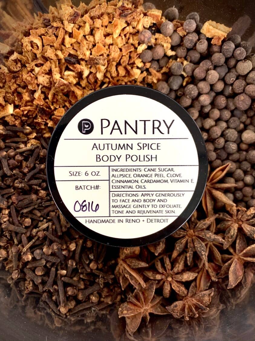Pantry Products - Autumn Spice Body Polish - Pumpkin Spice Sugar Scrub 6 oz