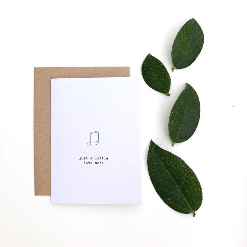 Just a little Love Note Card
