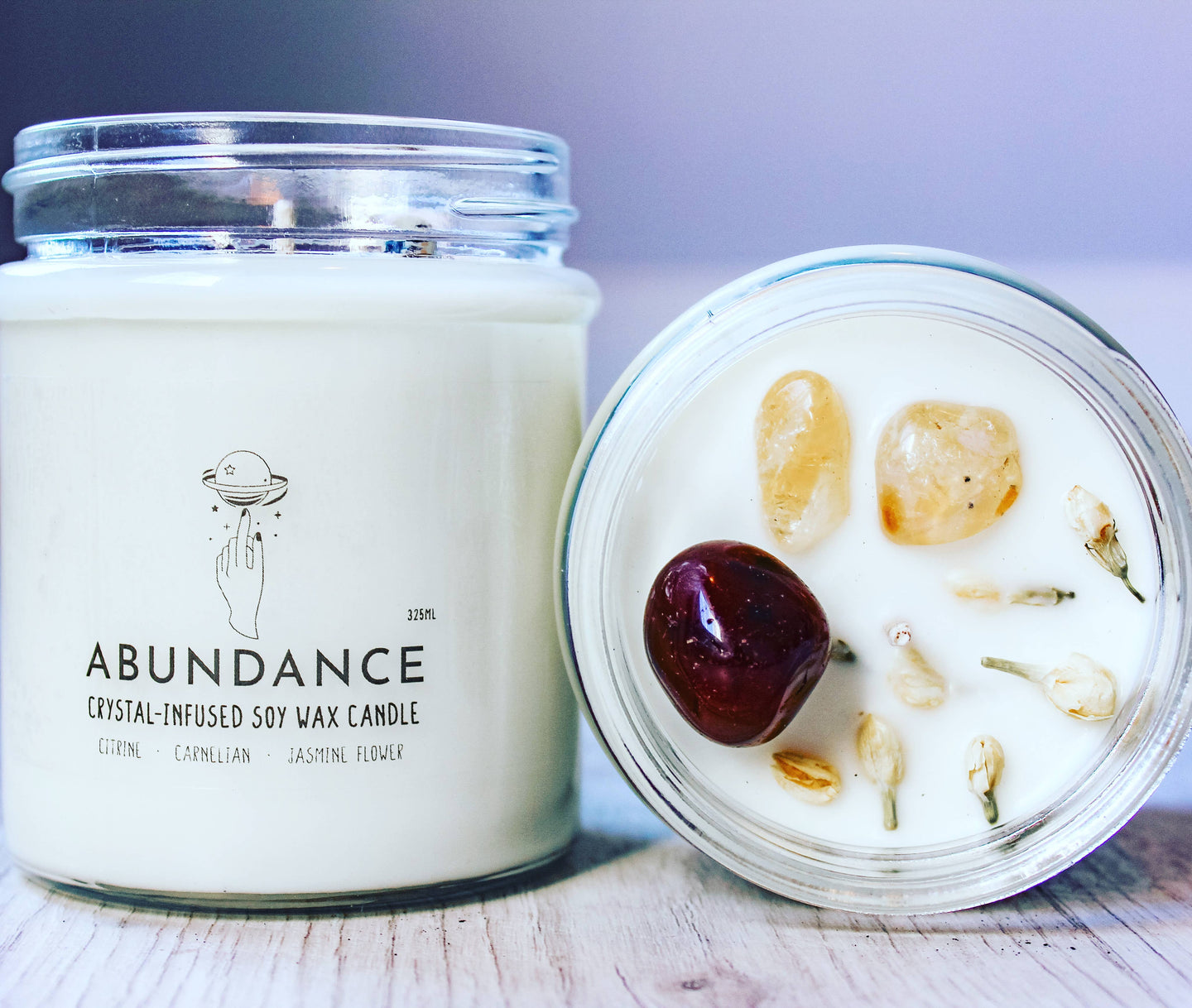 Healing Crystal Candle | Abundance Crystal Charge Candle