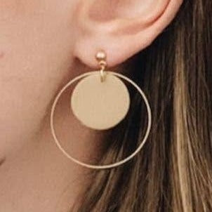 Ella in Latte, Clay Earrings, Clay Dangles
