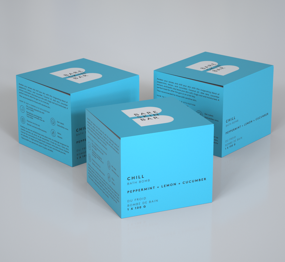 Bare Skin Bar - CHILL Bath Bomb