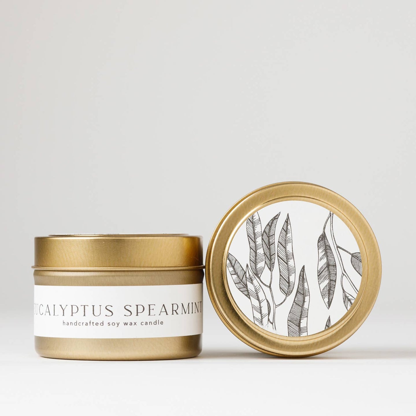 Eucalyptus + Spearmint : Tin Soy Candle