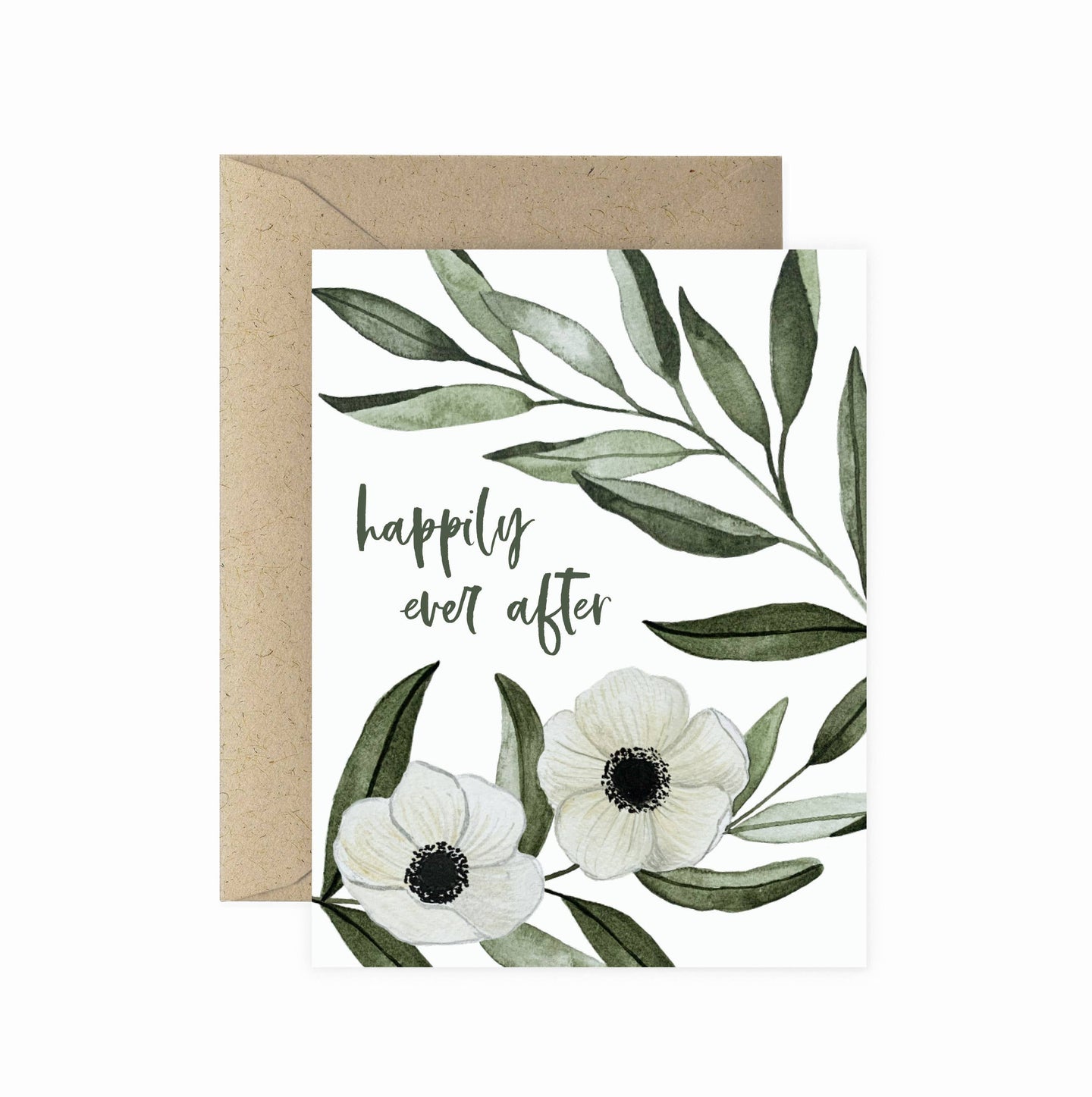 Happily Ever After Anemone Greeting Card