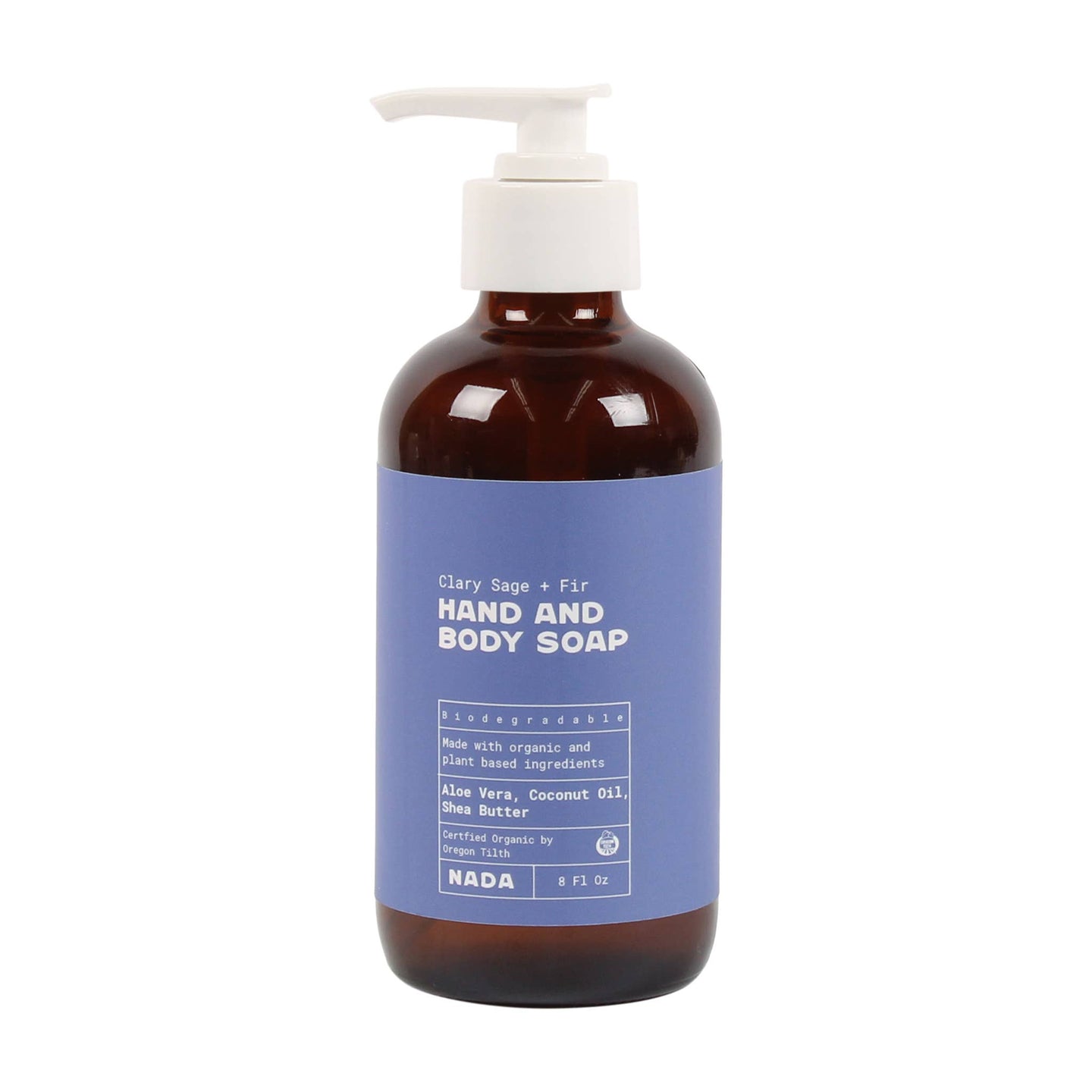 The Nada Shop - Organic Hand and Body Soap Clary Sage + Fir