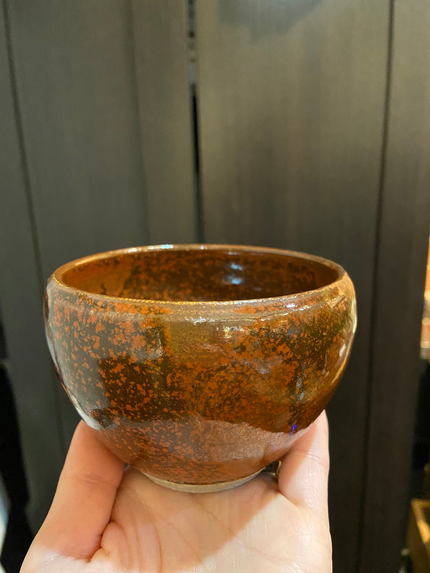 Red & Brown Pottery Bowl
