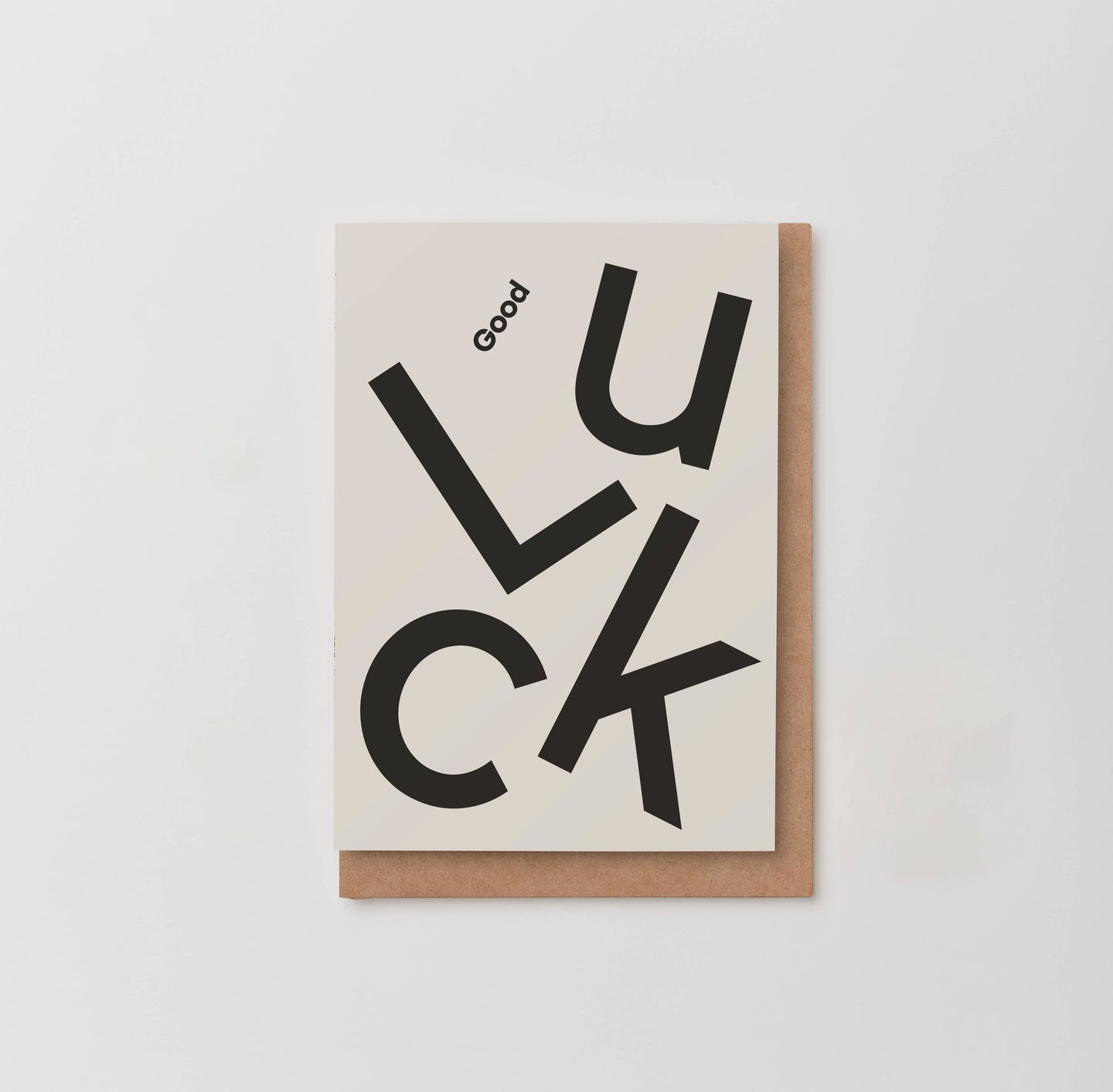 'Good Luck' card