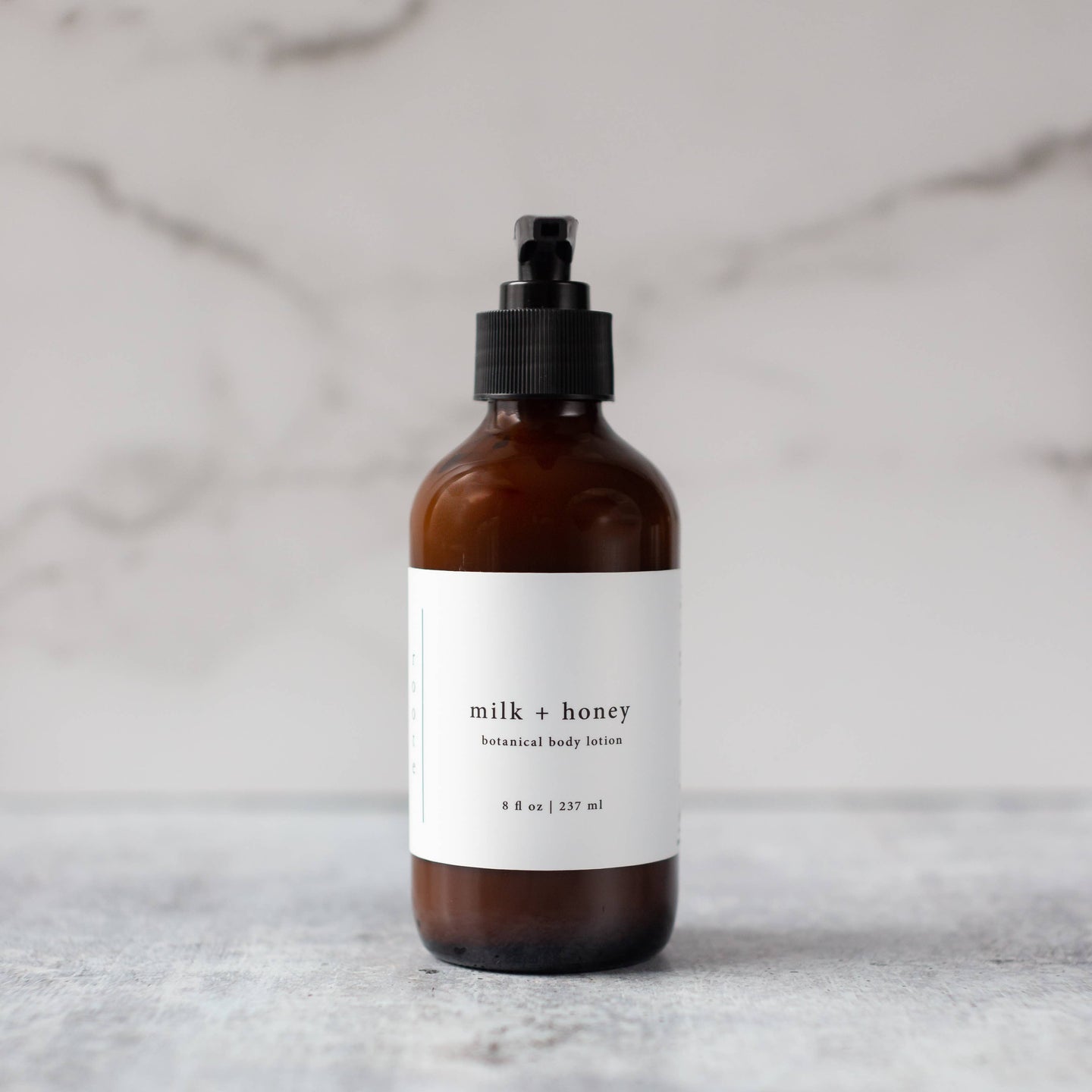 Vegan Milk + Honey Body Lotion Glass Bottle