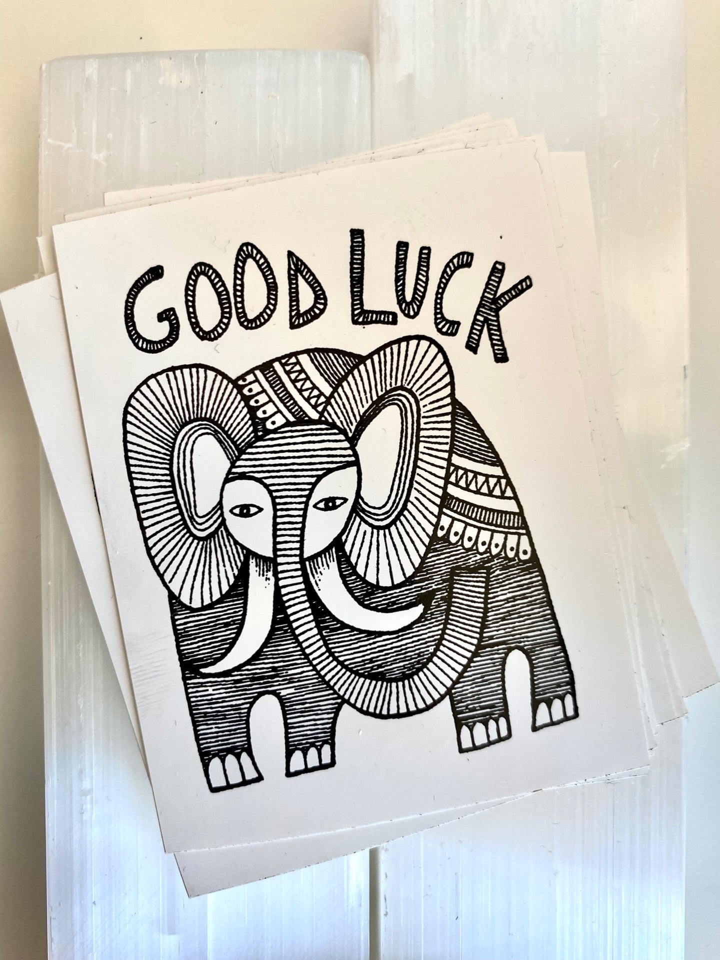 Good Luck Elephant Sticker - Kenley Darling