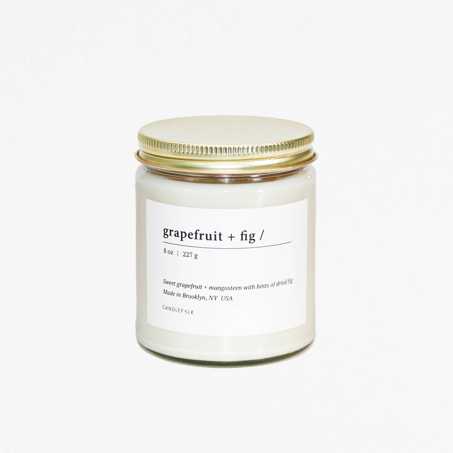 Grapefruit & Fig -  8 oz Soy Candle