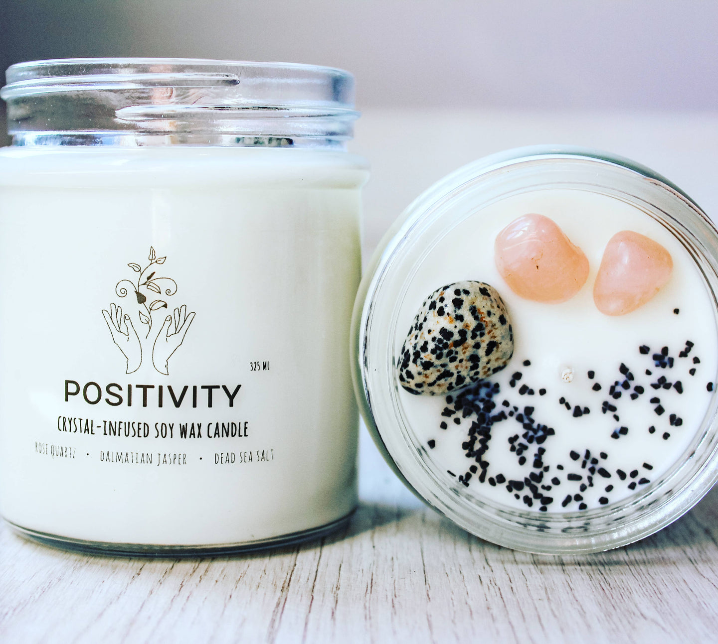 Healing Crystal Candle | Positivity Crystal Charge Candle