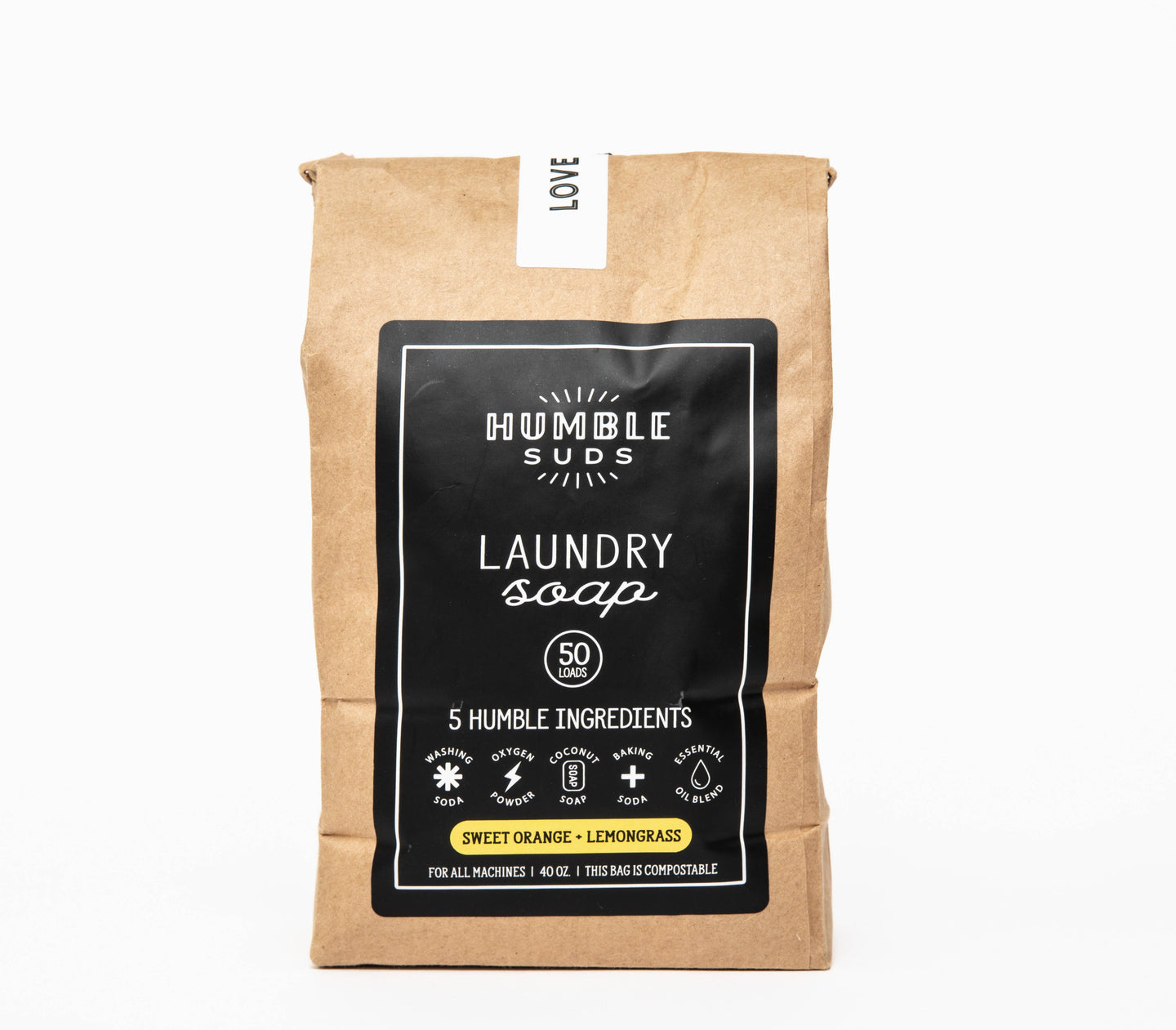 Humble Suds - Unscented Laundry Soap - Compostable Bag
