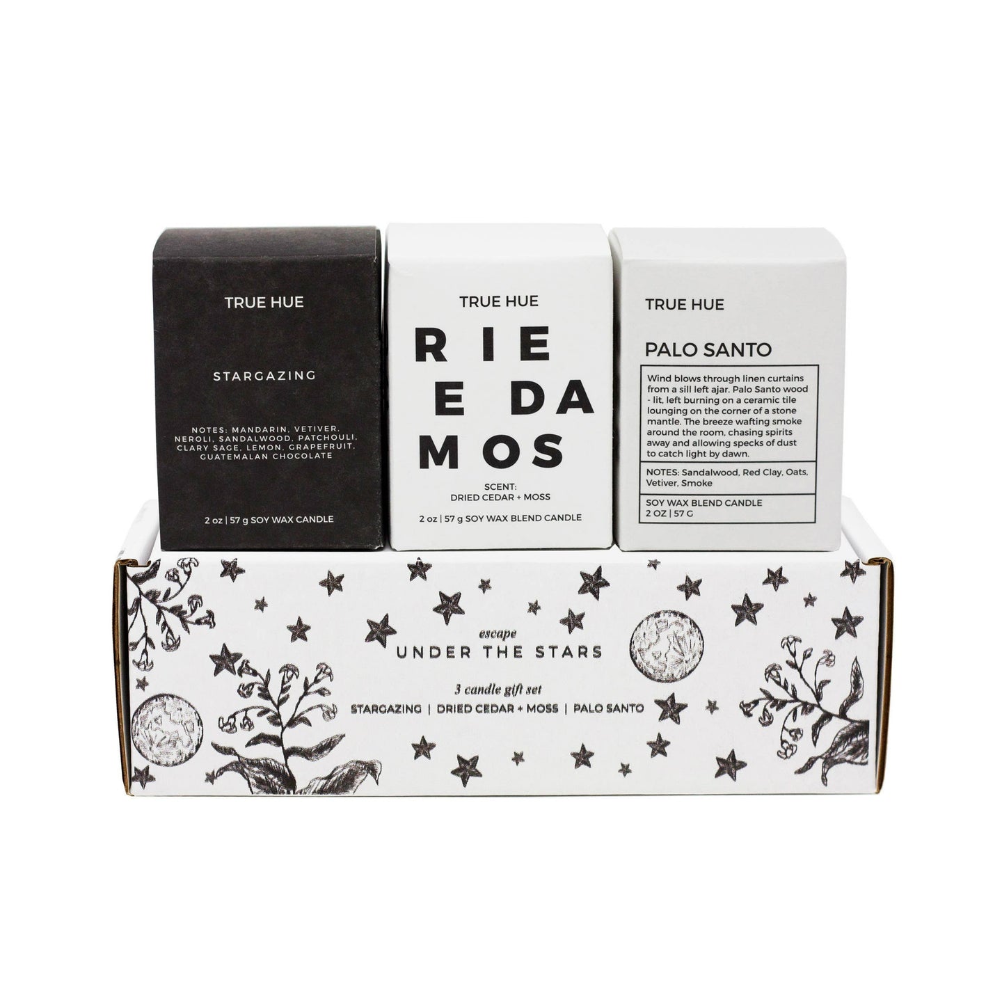 True Hue - Under The Stars Mini Candle Gift Set ($42 Value)