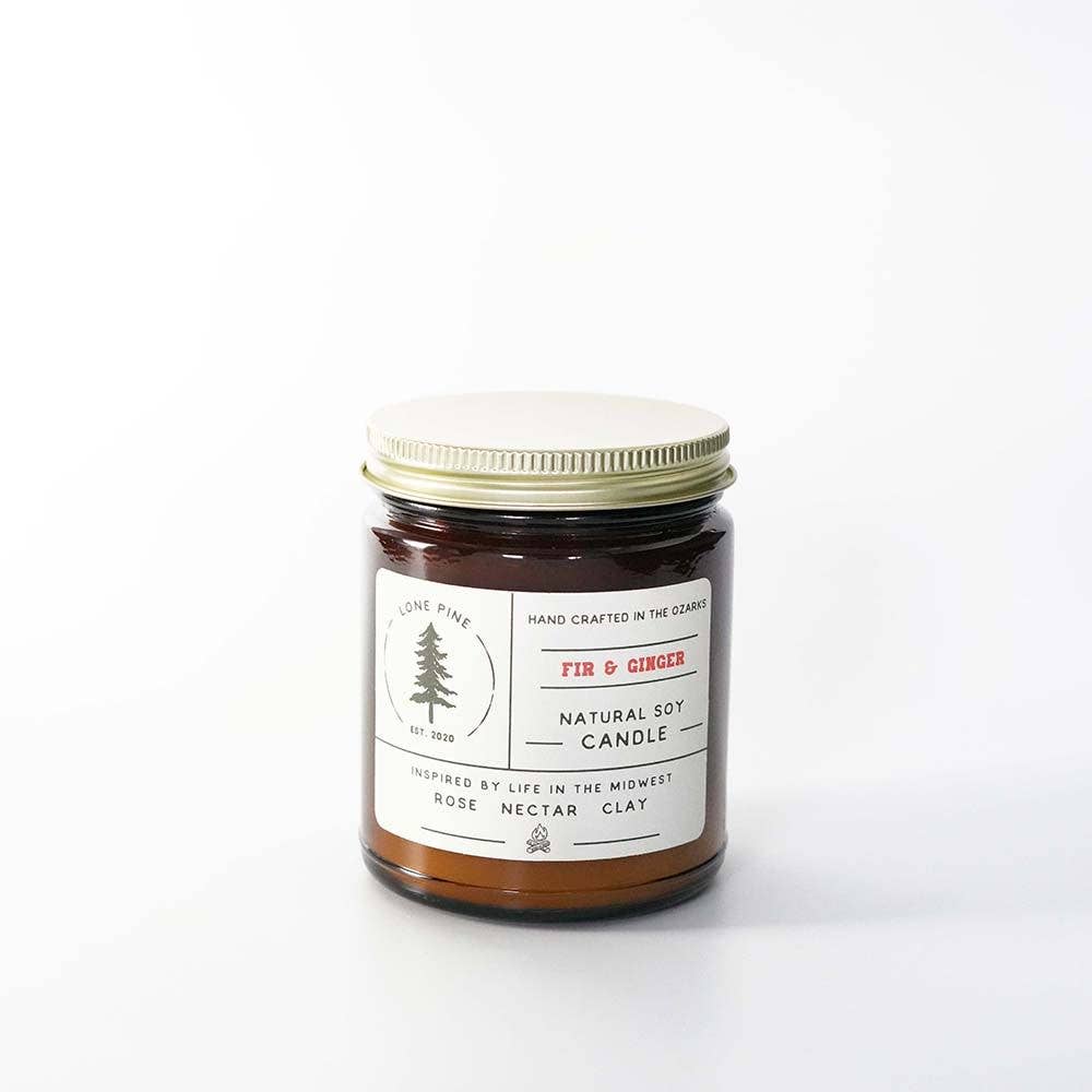 Fir & Ginger Soy Candle
