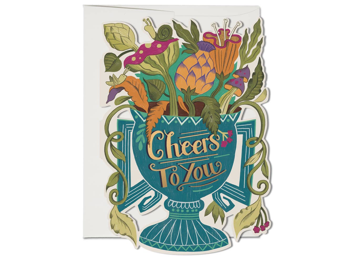 Cheers to You large congratulations greeting card
