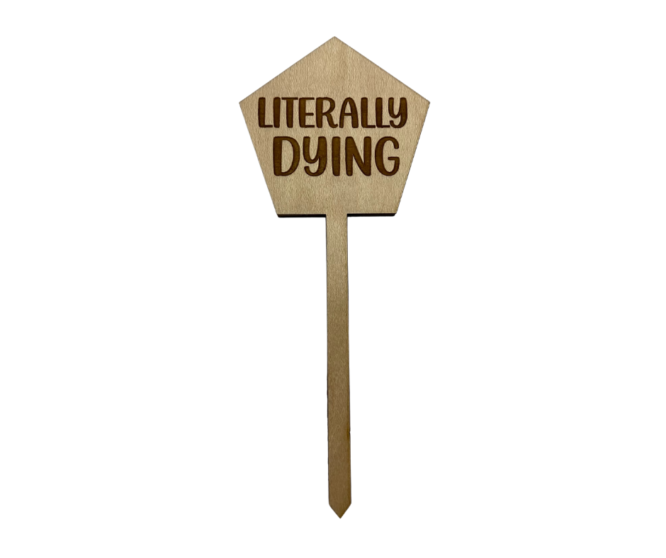 Literally Dying Wood Plant Stake