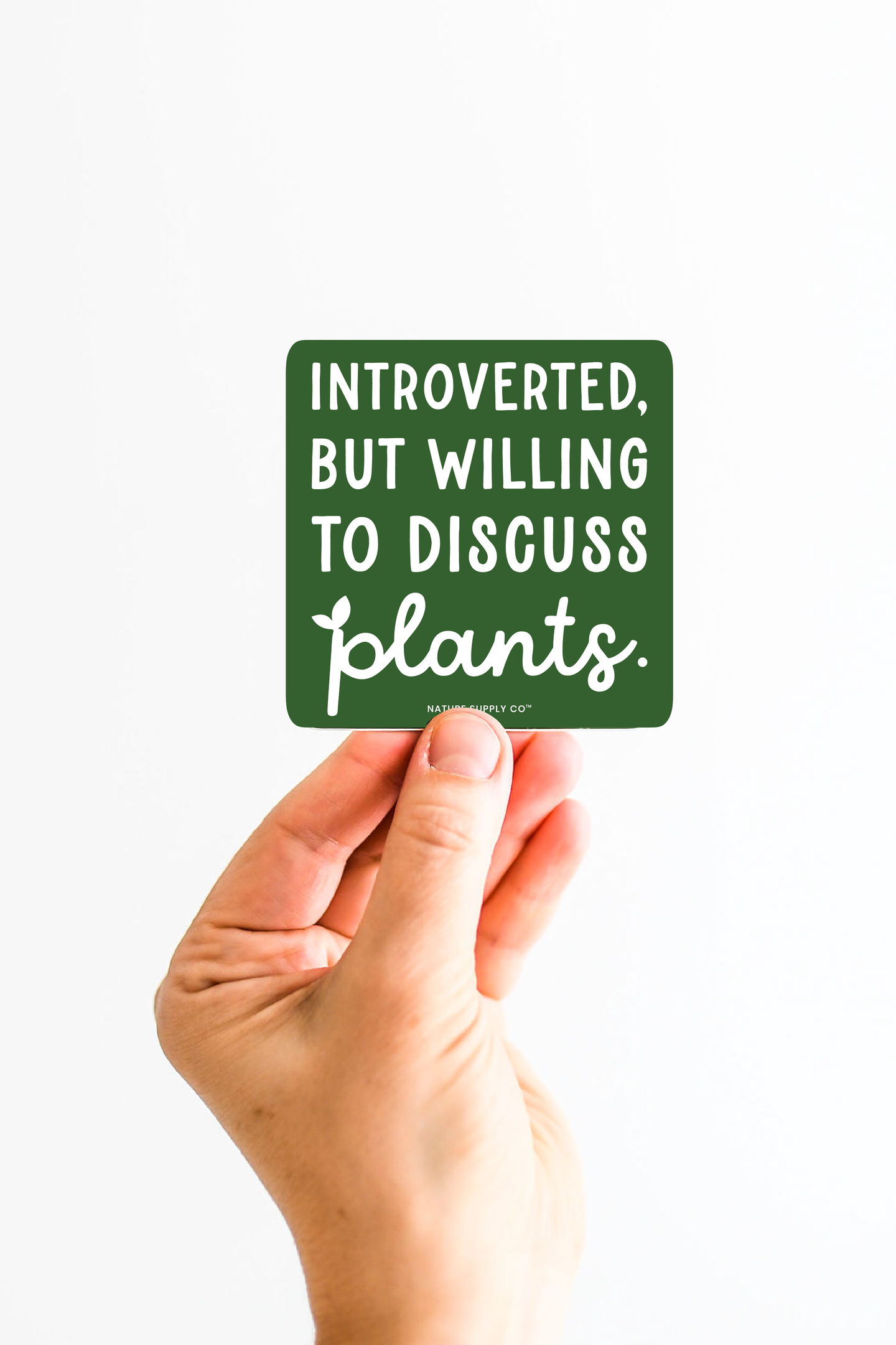 Introverted Plant Sticker