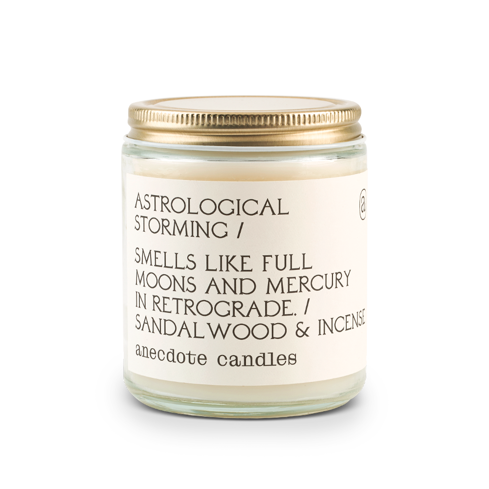 Anecdote Candles - Astrological Storming (Sandalwood & Incense) Candle